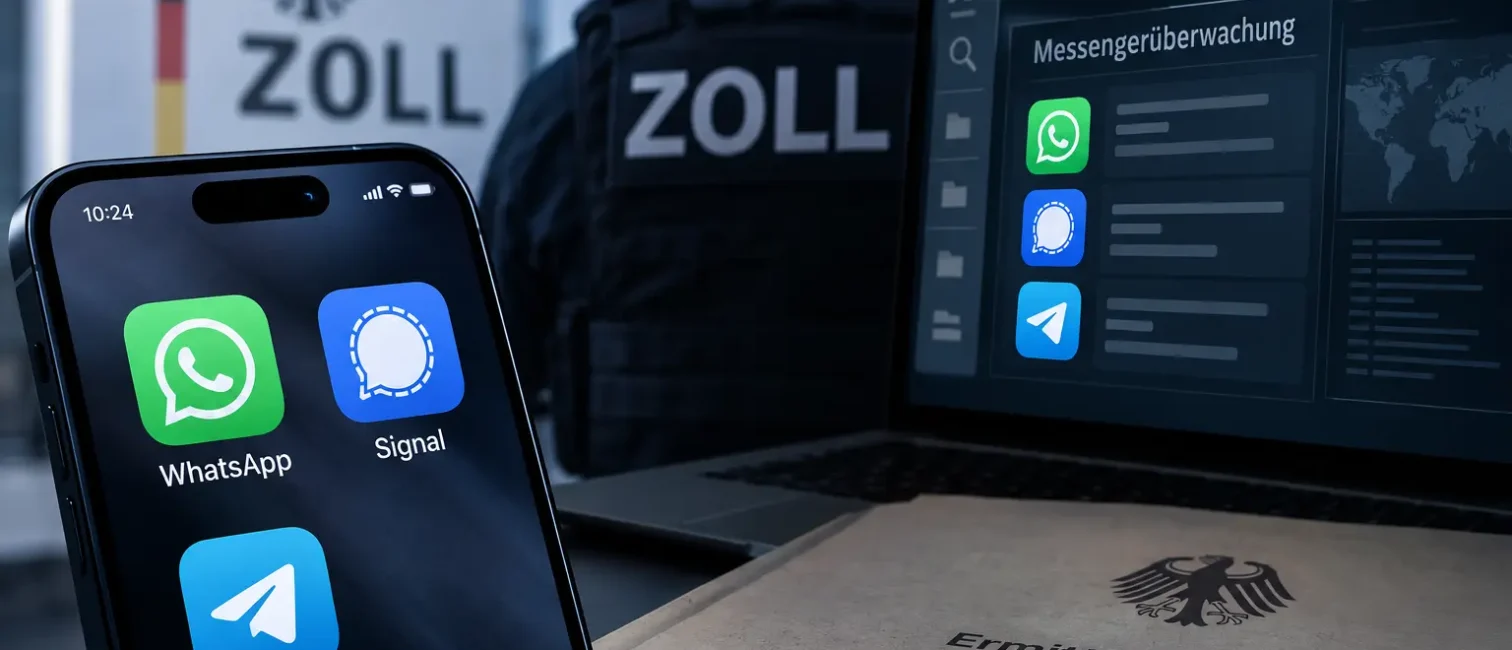 Digitale Messengerüberwachung beim Zoll